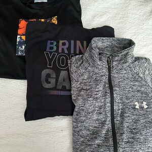 Under Armour LOT Black and Gray Apparel Set